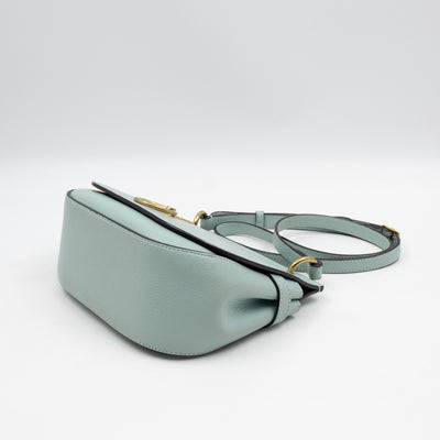 Amberley Small Satchel Light Blue Leather