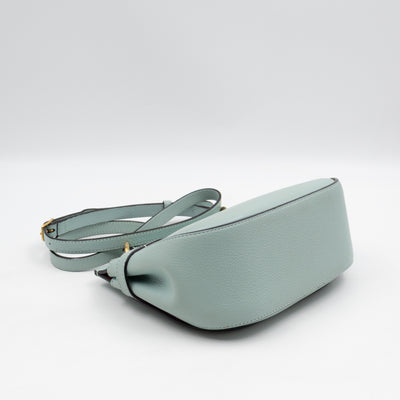 Amberley Small Satchel Light Blue Leather