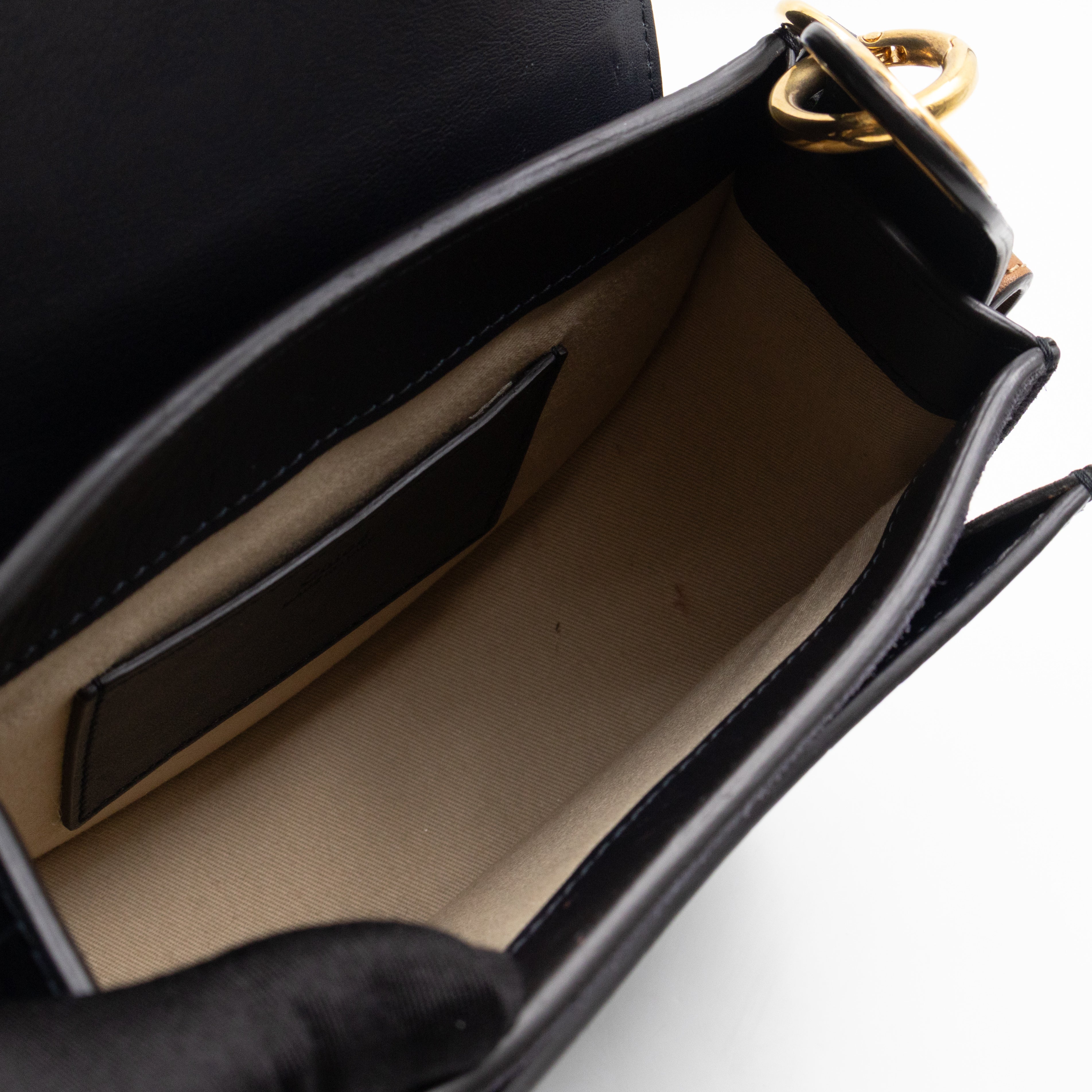 Tess Small Bag Dark Blue Croc Embossed Leather