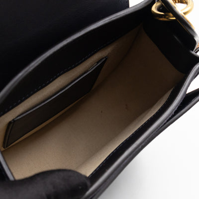 Tess Small Bag Dark Blue Croc Embossed Leather