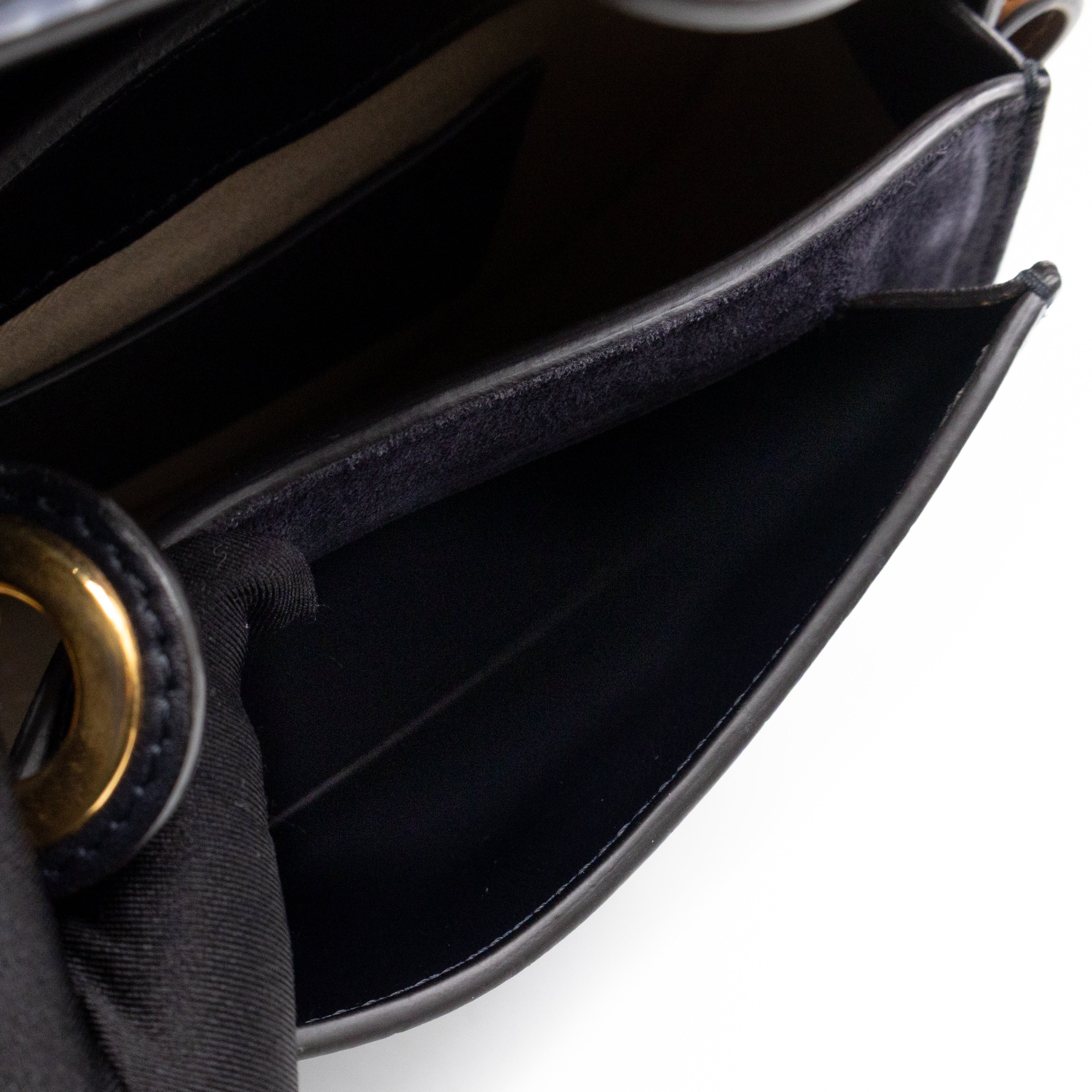 Tess Small Bag Dark Blue Croc Embossed Leather