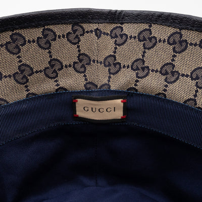 Bucket Hat GG Canvas Denim Blue