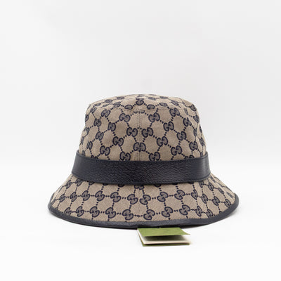 Bucket Hat GG Canvas Denim Blue
