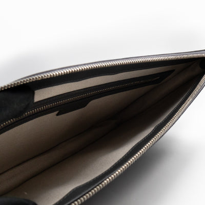 Ophidia GG Portfolio Clutch Grey GG Supreme