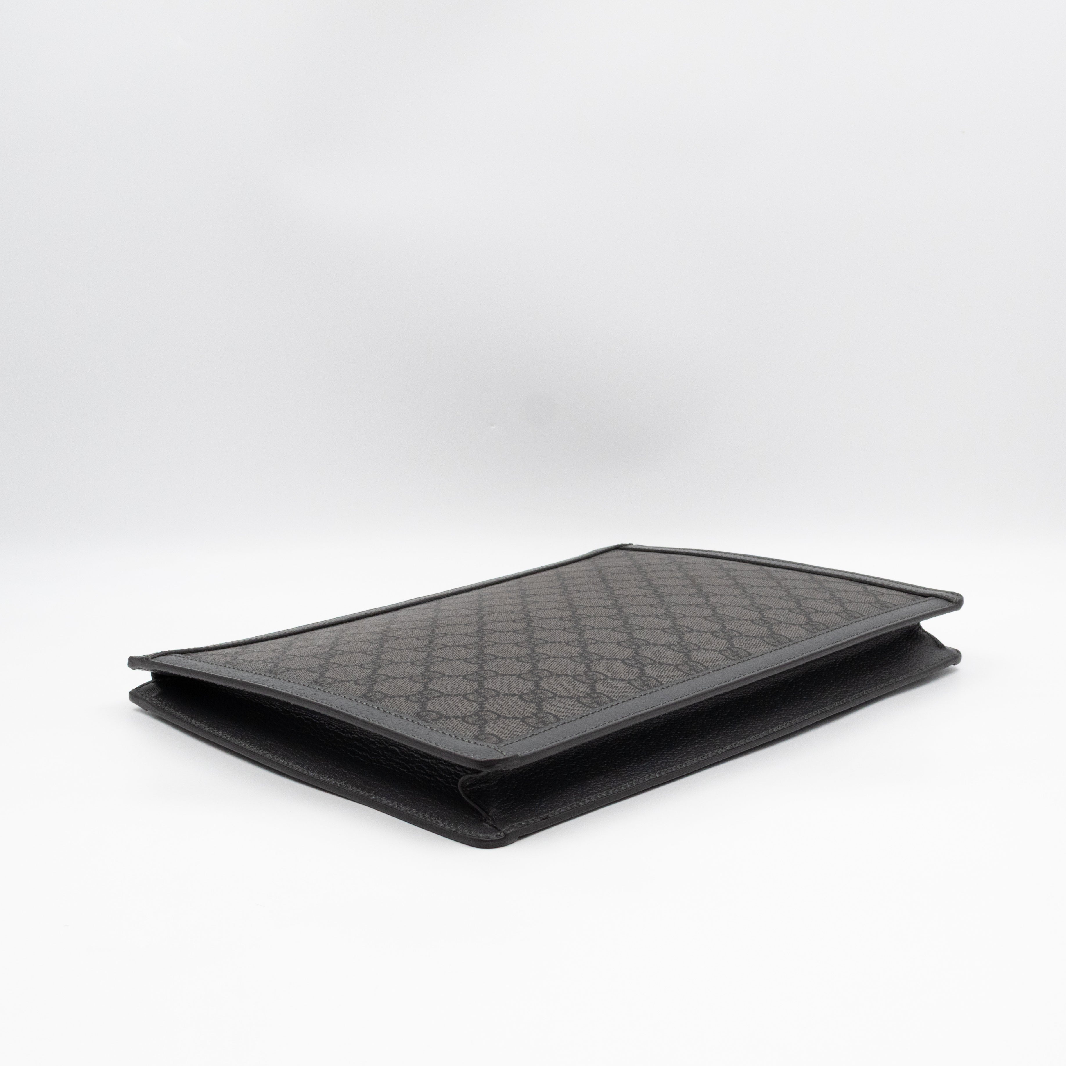 Ophidia GG Portfolio Clutch Grey GG Supreme