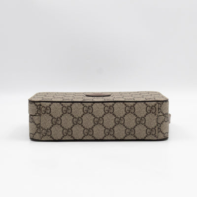 Mini Trunk Bag With Interlocking G GG Supreme Brown Leather