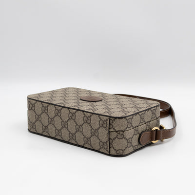 Mini Trunk Bag With Interlocking G GG Supreme Brown Leather
