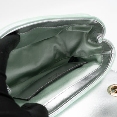 GG Marmont Mini Flap Bag Green Iridescent