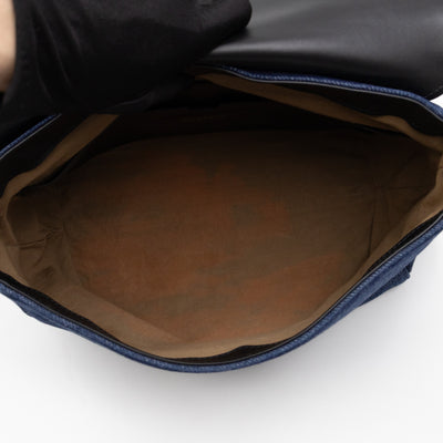 ID Medium Blue Denim Black Leather
