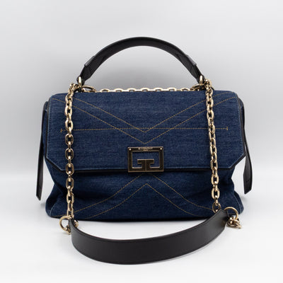 ID Medium Blue Denim Black Leather