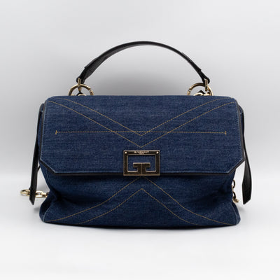 ID Medium Blue Denim Black Leather