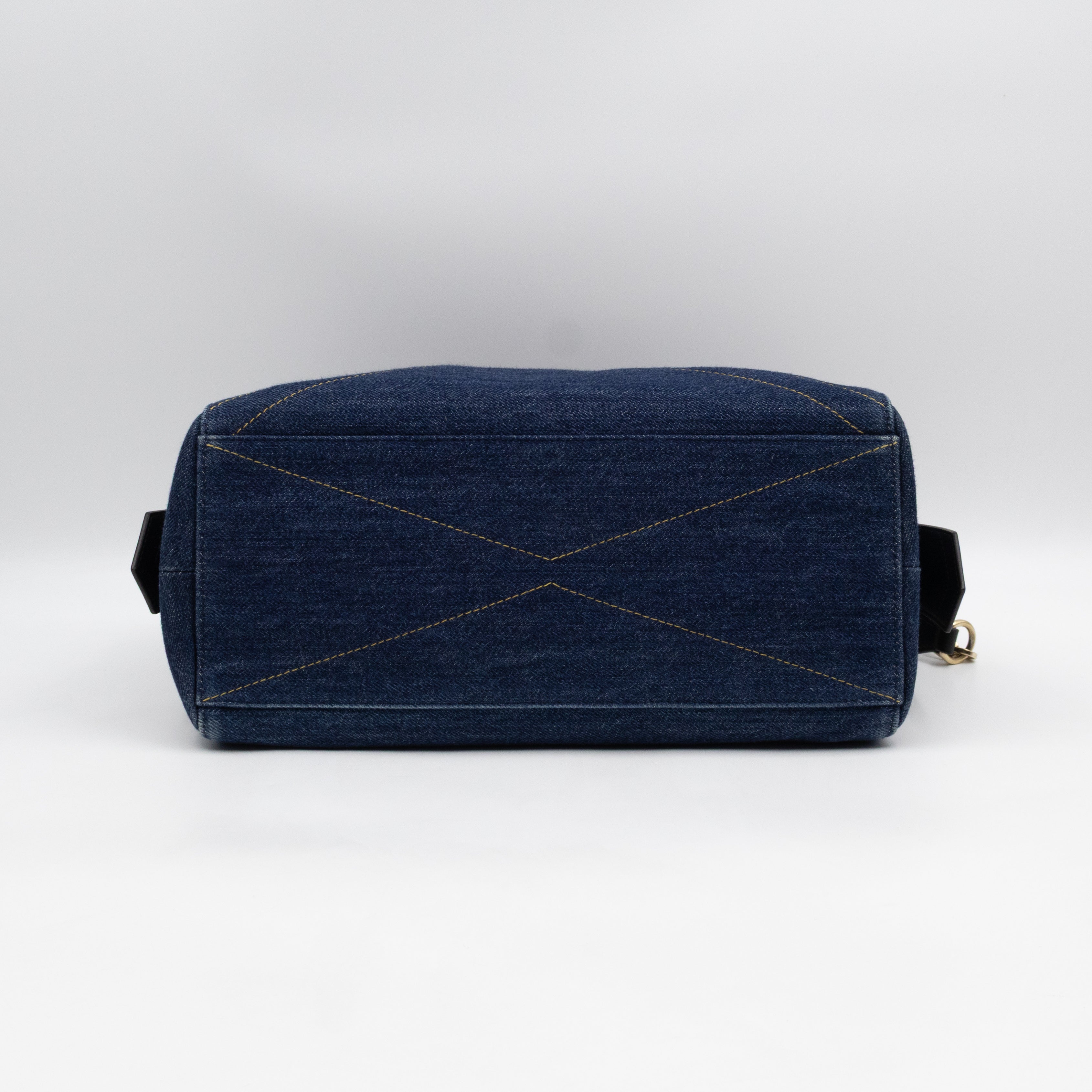 ID Medium Blue Denim Black Leather