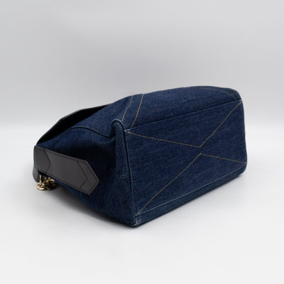 ID Medium Blue Denim Black Leather