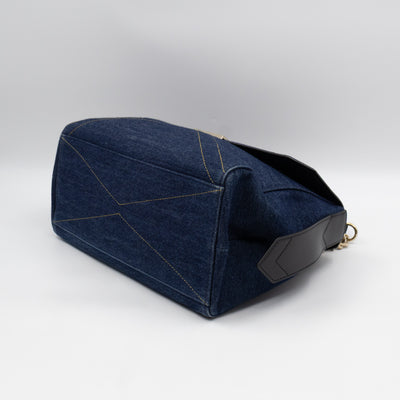 ID Medium Blue Denim Black Leather