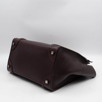 Mini Luggage Burgundy Leather