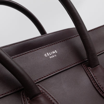 Mini Luggage Burgundy Leather