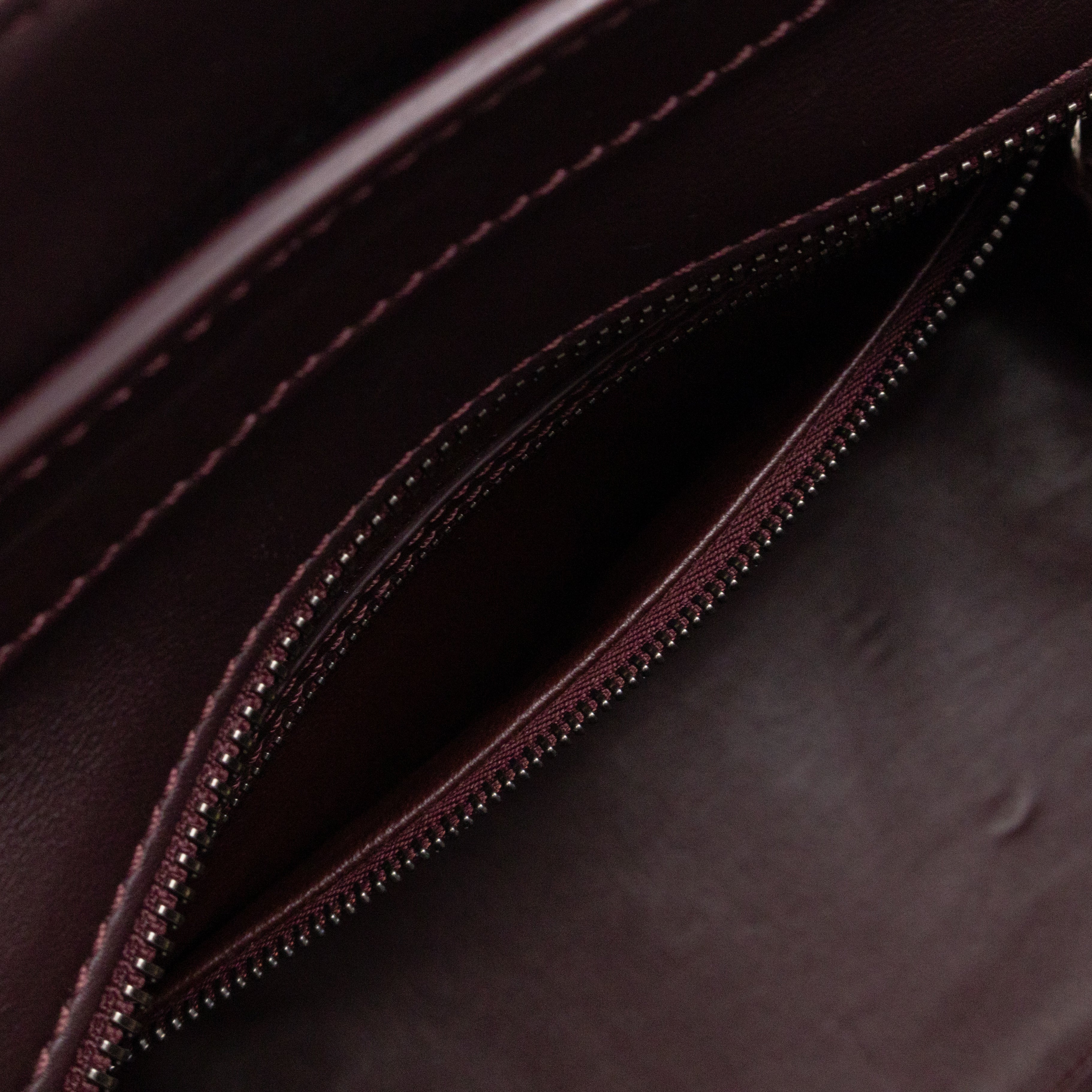 Mini Luggage Burgundy Leather