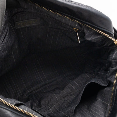 Portobello Tote Glazed Black Leather