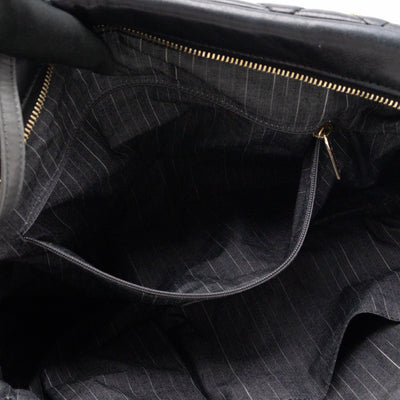 Portobello Tote Glazed Black Leather