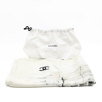 Column Pillar White Silk Scarf