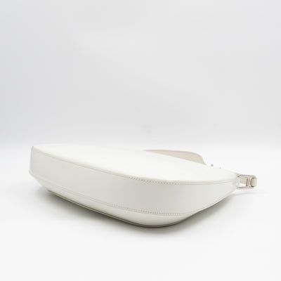 Cleo Shoulder Bag White Brushed Leather