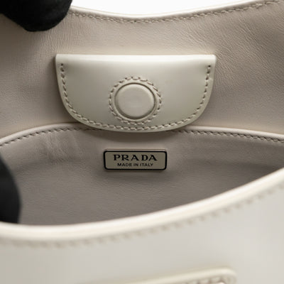 Cleo Shoulder Bag White Brushed Leather