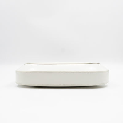 Cleo Shoulder Bag White Brushed Leather