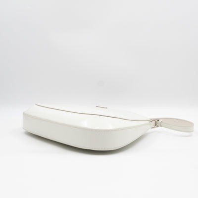 Cleo Shoulder Bag White Brushed Leather