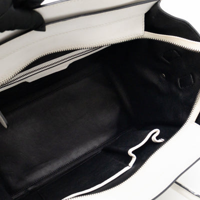 Mini Luggage White Leather
