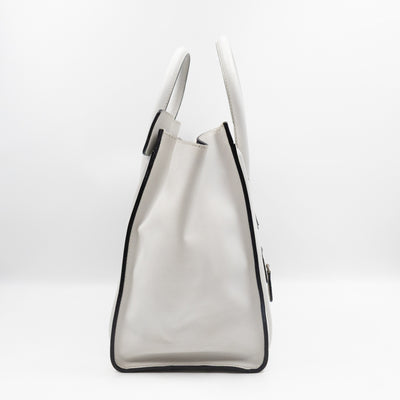 Mini Luggage White Leather