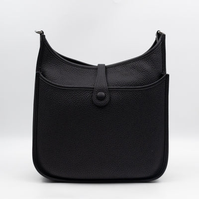 Evelyne III 29 PM Black Taurillon Clemence Leather