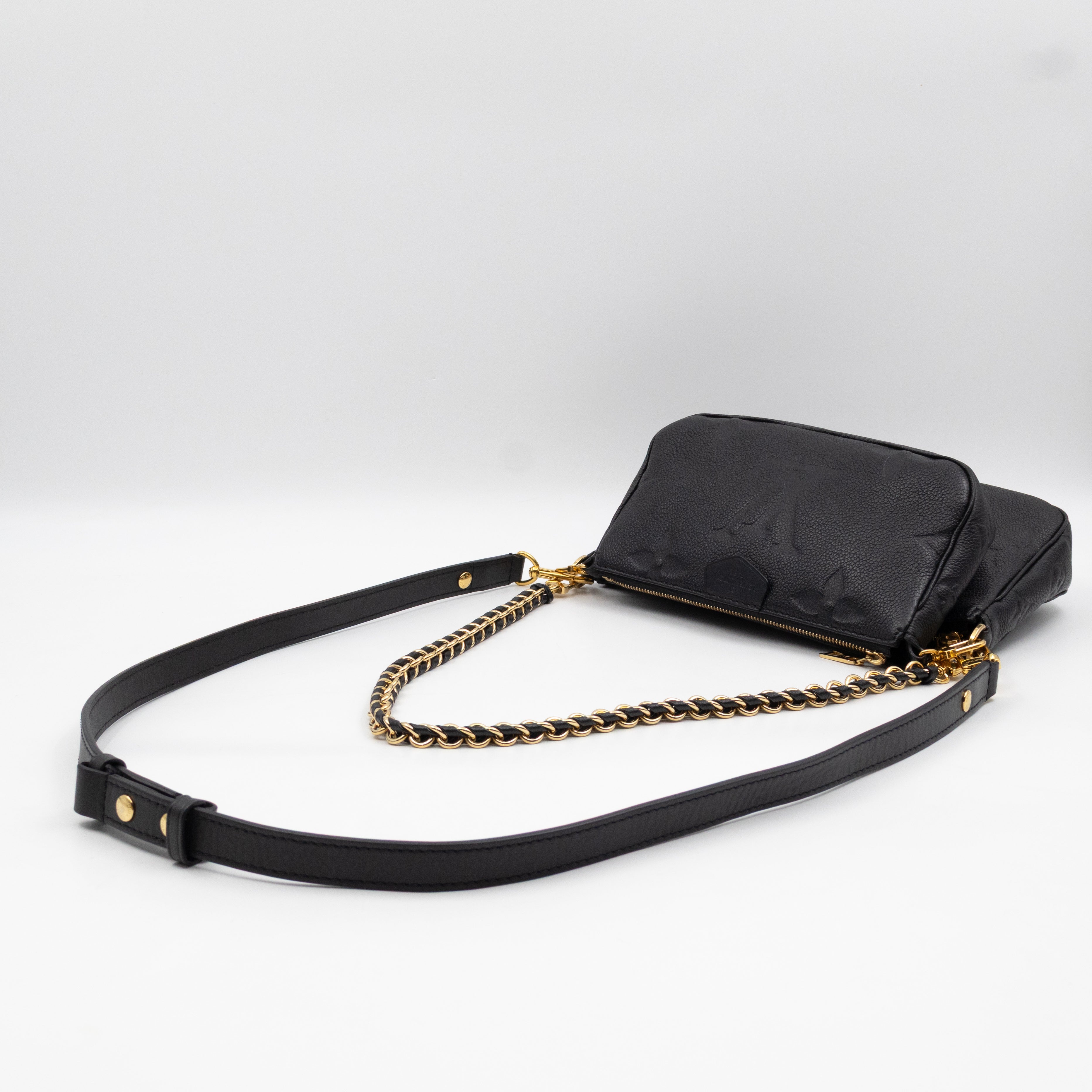 Multi Pochette Accessoires Black Monogram Empreinte
