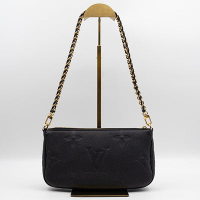 Multi Pochette Accessoires Black Monogram Empreinte
