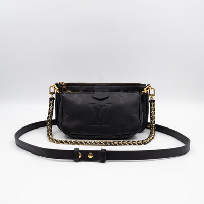 Multi Pochette Accessoires Black Monogram Empreinte