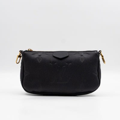 Multi Pochette Accessoires Black Monogram Empreinte