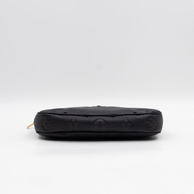 Multi Pochette Accessoires Black Monogram Empreinte