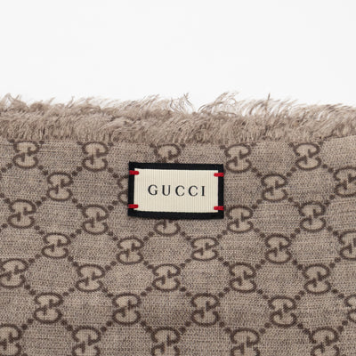 Sherry Wool Stole Web Stripe GG