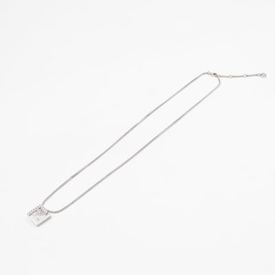 Forever FF Necklace Crystals & Platinum