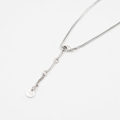 Forever FF Necklace Crystals & Platinum