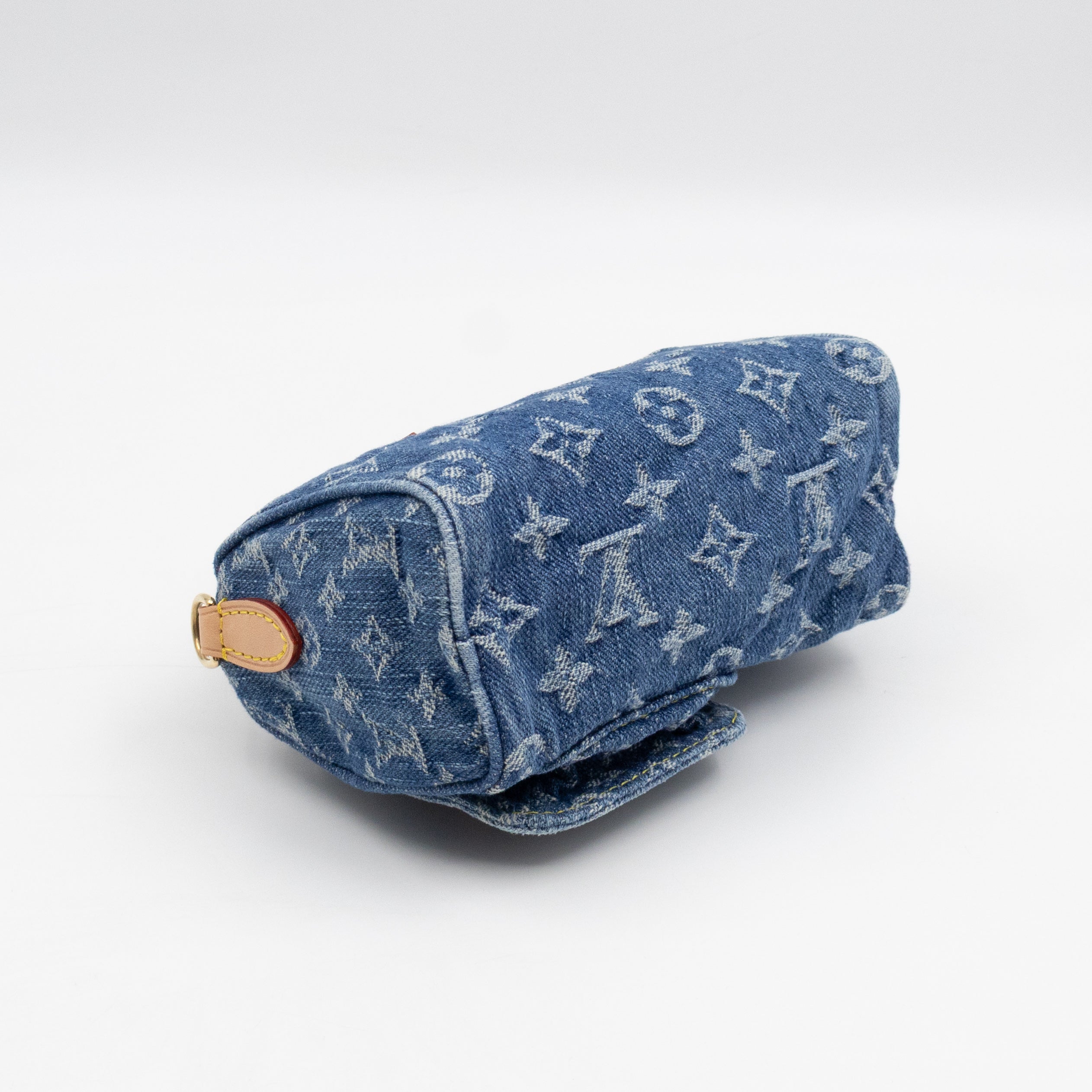 Nano Speedy Blue Denim Monogram