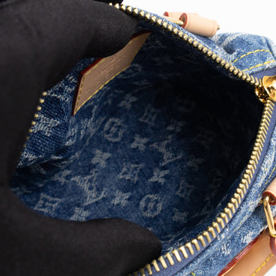 Nano Speedy Blue Denim Monogram
