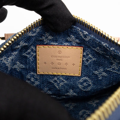 Nano Speedy Blue Denim Monogram