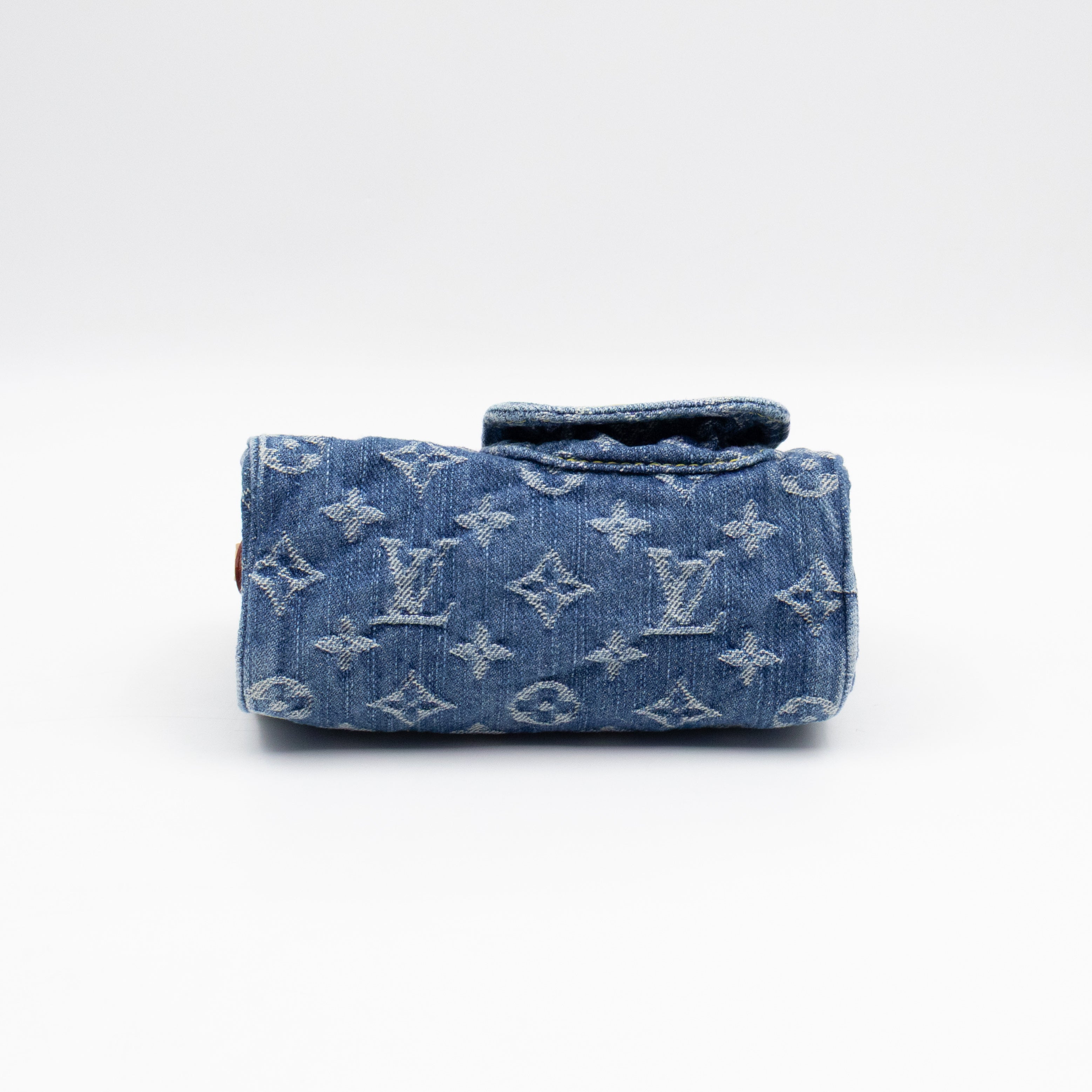 Nano Speedy Blue Denim Monogram