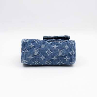 Nano Speedy Blue Denim Monogram