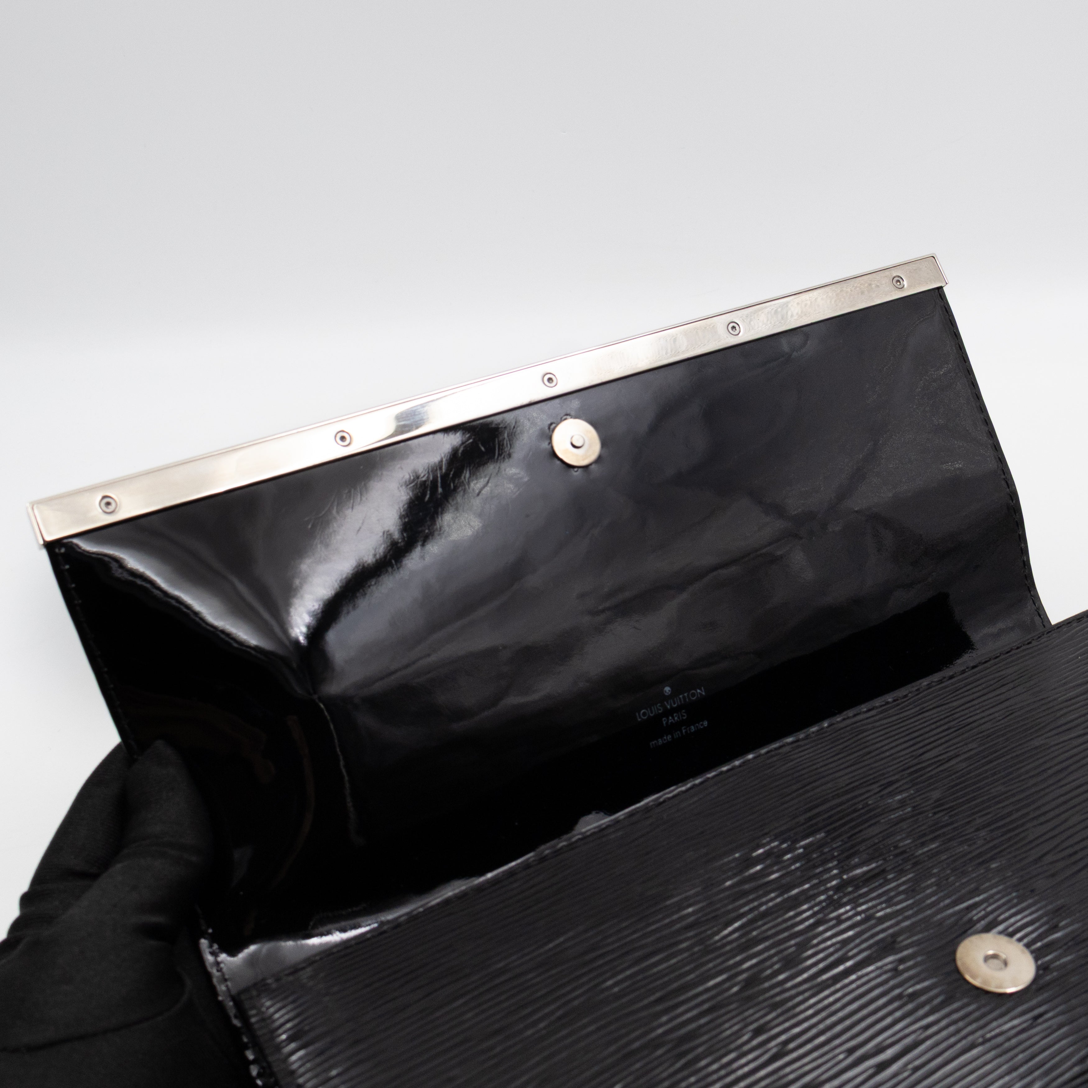 Sevigne Clutch Electric Noir Epi Leather