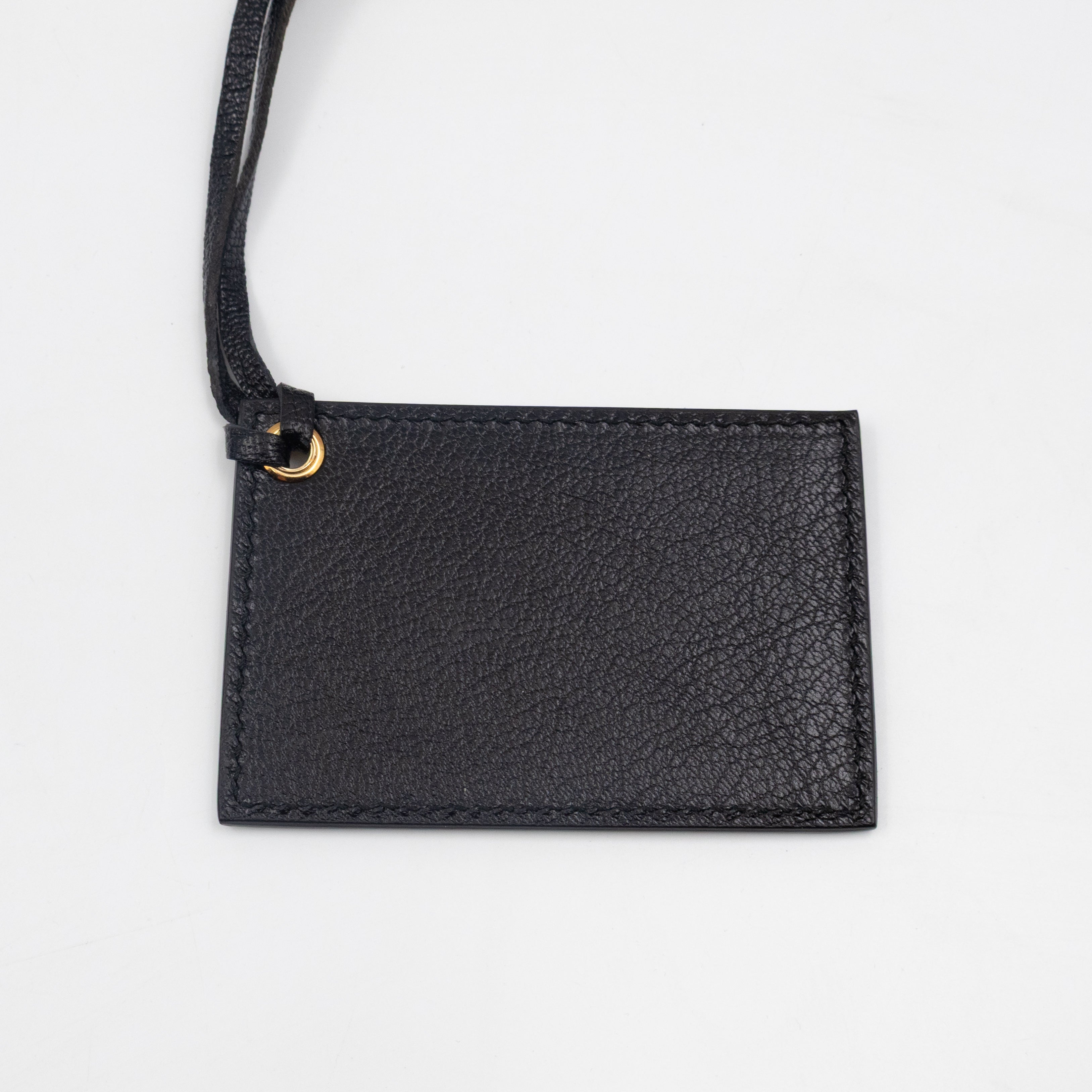 Classic City S Metallic Edge Black Shiny Goatskin Leather
