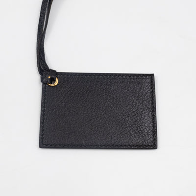 Classic City S Metallic Edge Black Shiny Goatskin Leather