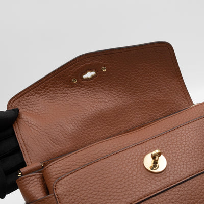 Mini Alexa Chestnut Heavy Grained Leather