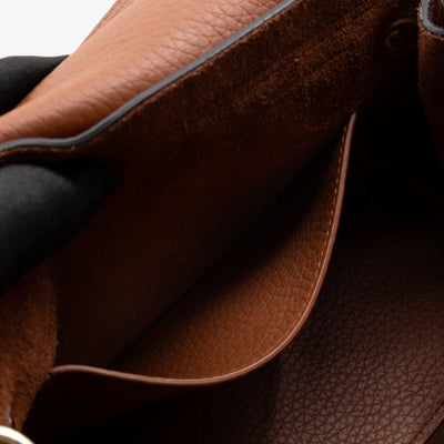 Mini Alexa Chestnut Heavy Grained Leather