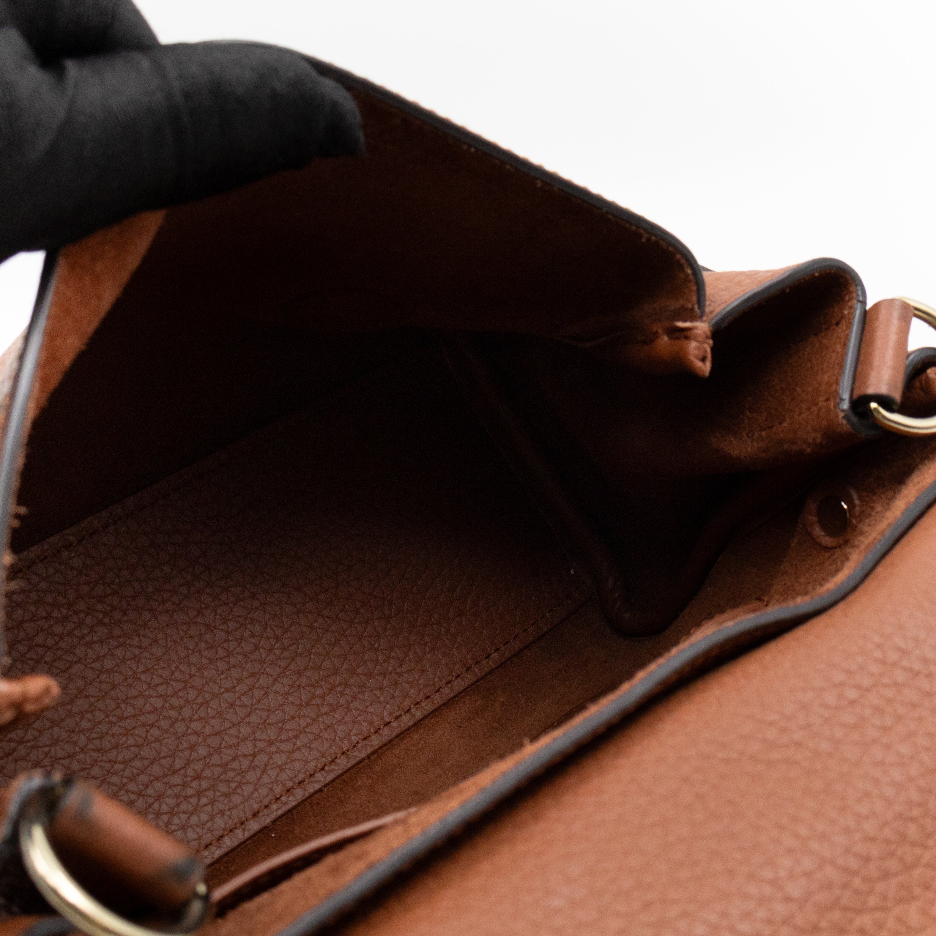Mini Alexa Chestnut Heavy Grained Leather